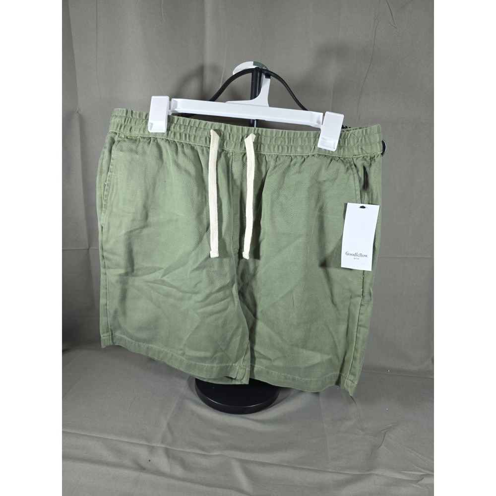 Goodfellow & Co The Vintage Collection Pull On Shorts Green 7" Men's Size Medium